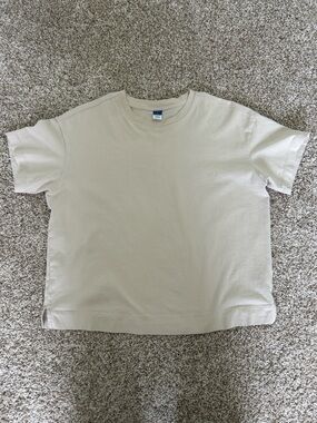 Old Navy Vintage Crewneck Tee - Light Beige